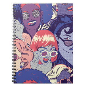 Cuaderno Chicas De Cómic De Arte Pop Retro Sin Maravilla. B
