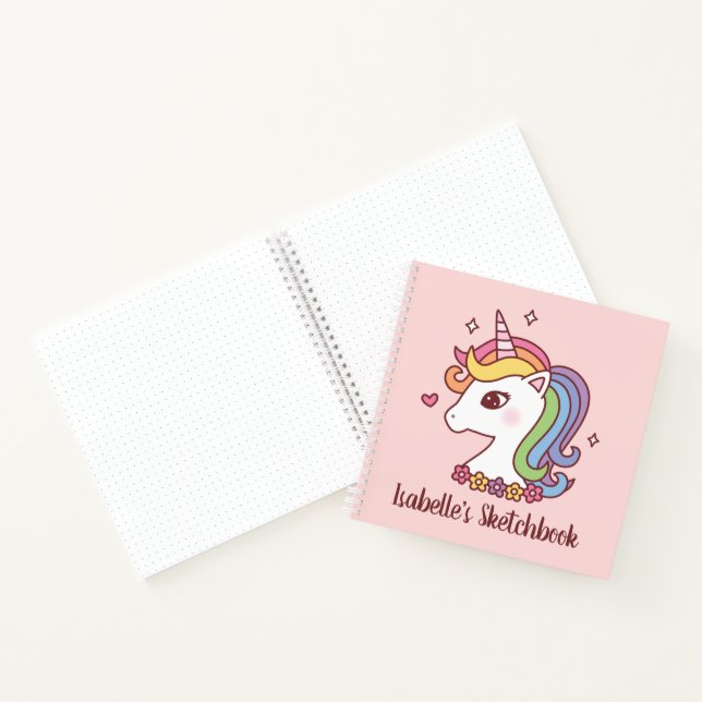 Cuaderno Chicas de Doodle Cubow Rainbow Unicorn (Interior)
