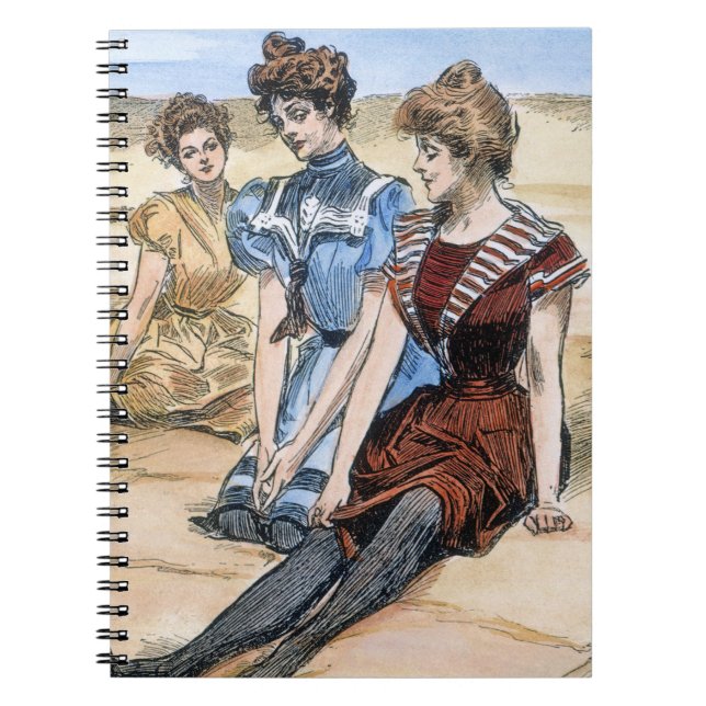 Cuaderno Chicas de Gibson en la playa, 1900 (Frente)