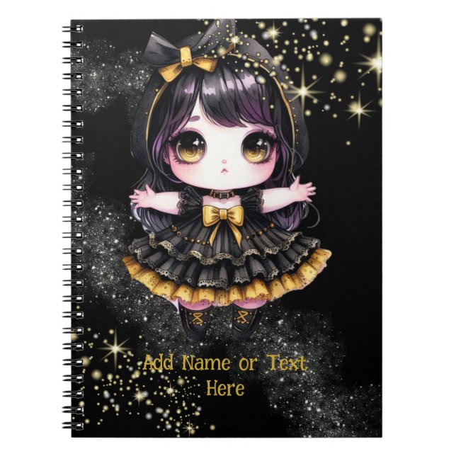 Cuaderno Chicas de Gótico de Kawaii Cute teoría gótica pers (Frente)