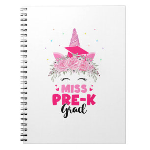 Cuaderno Chicas de graduación preescolar de Miss Unicornio