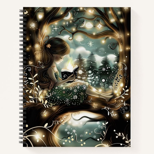 Cuaderno Chicas de hadas que leen en Starlight (Anverso)