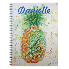 Cuaderno Chicas de la playa de la piña amarilla nombre bloc