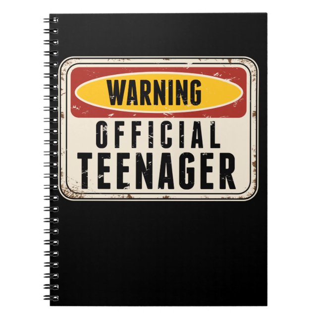 Cuaderno Chicas de niños adolescentes oficiales de adverten (Frente)