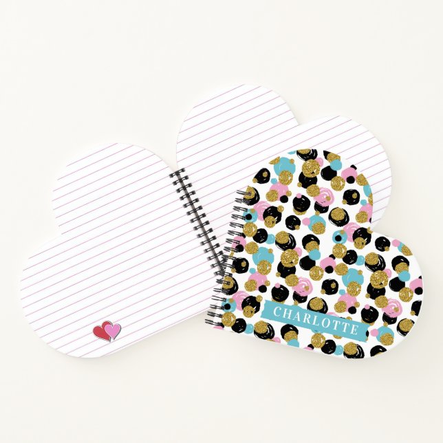 Cuaderno Chicas de nombres personalizados de Purpurinas de  (Interior)