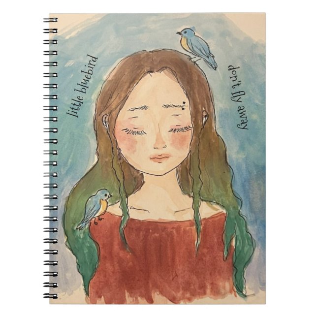 Cuaderno Chicas de pájaros azules no vuelen lejos (Frente)
