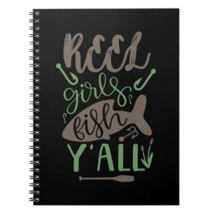 Cuaderno Chicas de pescadores de arte real Fish Yall