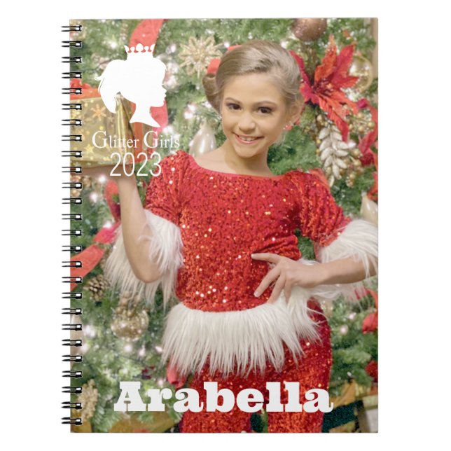 Cuaderno Chicas de purpurina Bloc de fotos Arabella Spiral (Frente)