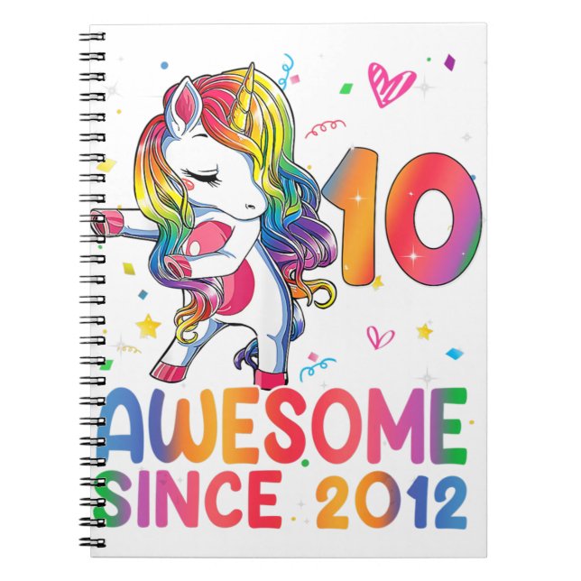 Cuaderno chicas de Regalos de 10 años de edad Dabbing Unico (Frente)
