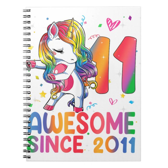 Cuaderno chicas de Regalos de 11 años de edad Dabbing Unico (Frente)