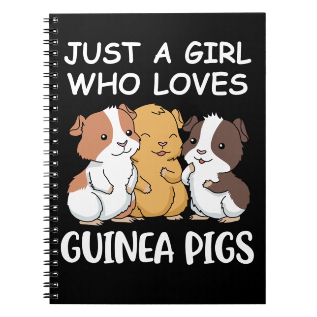 Cuaderno Chicas de regalos de cerdo de Guinea Cute regalo d (Frente)