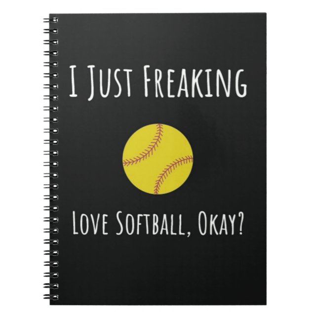 Cuaderno Chicas De Softbol Jugador De Equipo Regala Deporte (Frente)