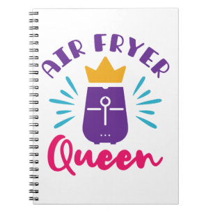 Cuaderno Chicas del chef cocinero cocinero de Air Fryer