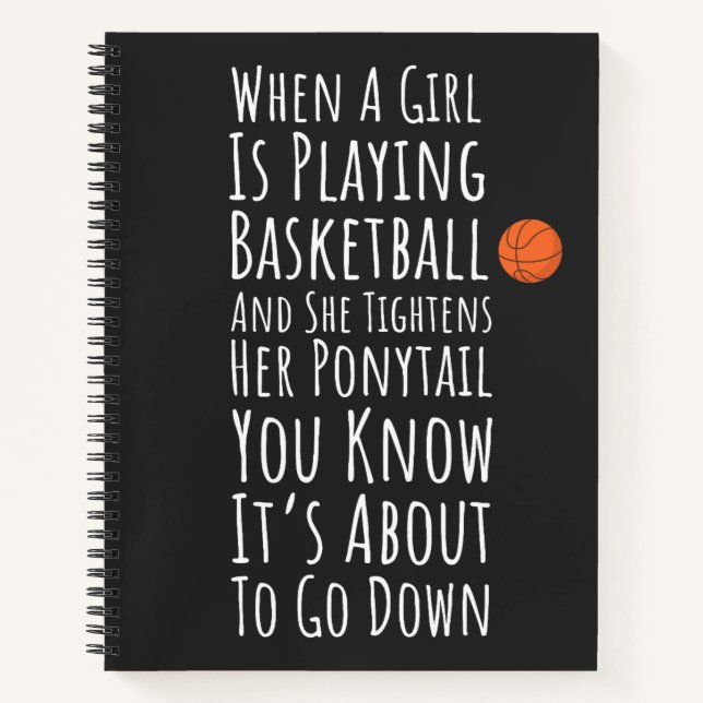 Cuaderno Chicas Divertidas Baloncesto (Anverso)