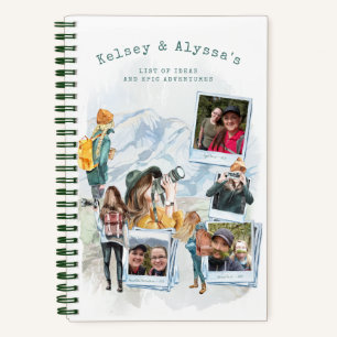 Cuaderno Chicas en el exterior   Bloc de notas con fotos de