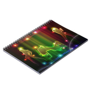 Cuaderno Chicas fiestas Modernas y modernas luces neón