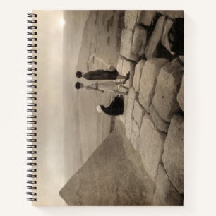 Cuaderno Chicas Flapper Amanecer Pirámide de Keops, Egipto 