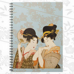 Cuaderno Chicas Geisha Japonesas Vintage en Kimonos