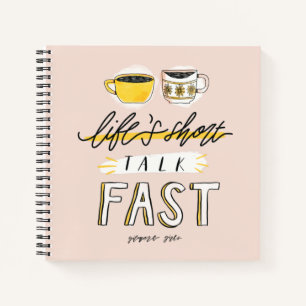 Cuaderno Chicas Gilmore   La vida habla rápido - café