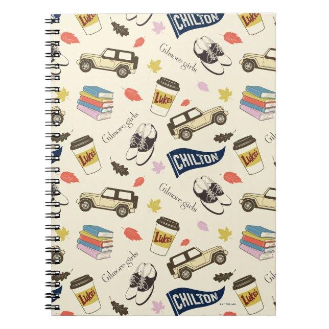Cuaderno Chicas Gilmore Patrón de Otoño de Chilton (Frente)
