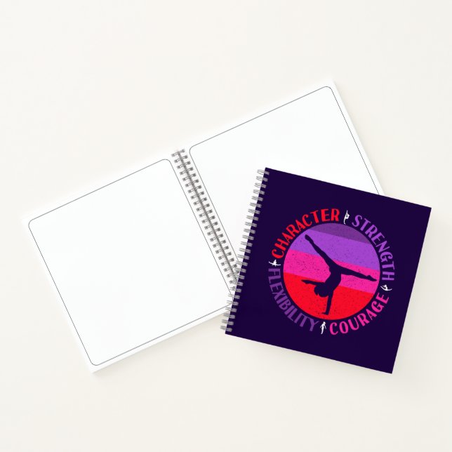 Cuaderno Chicas Gimnasia Fuerza de caracteres Valor (Interior)