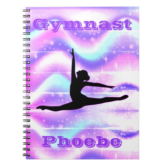 Cuaderno Chicas Gimnasia Púrpura Pastel (Frente)