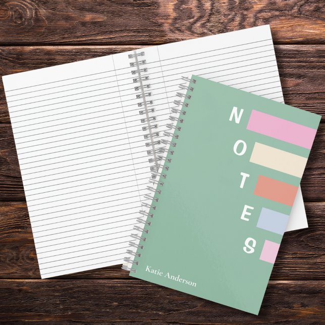 Cuaderno Chicas Green Monogramed Full Name Notes (Subido por el creador)