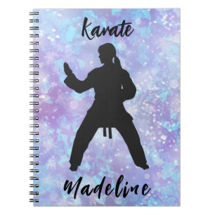 Cuaderno Chicas Karate Blue Purple Personalizado