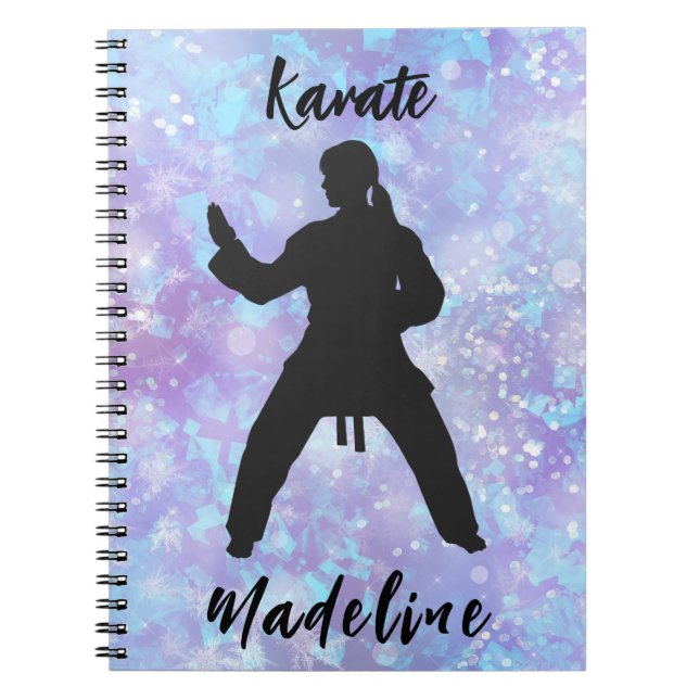 Cuaderno Chicas Karate Blue Purple Personalizado (Frente)