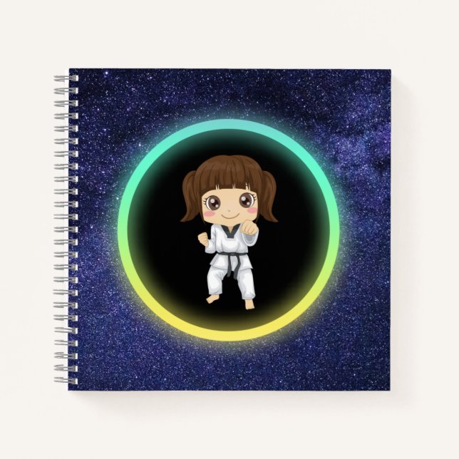 Cuaderno Chicas Karate Galaxia   (Anverso)