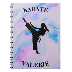 Cuaderno Chicas Karate Pastel Swirl