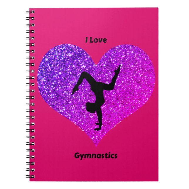 Cuaderno Chicas Me Encanta La Gimnasia Espiral Bloc De Nota (Frente)