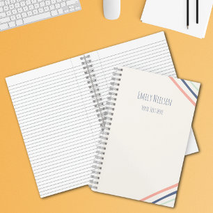 Cuaderno Chicas minimalistas Monogramado Tema escolar