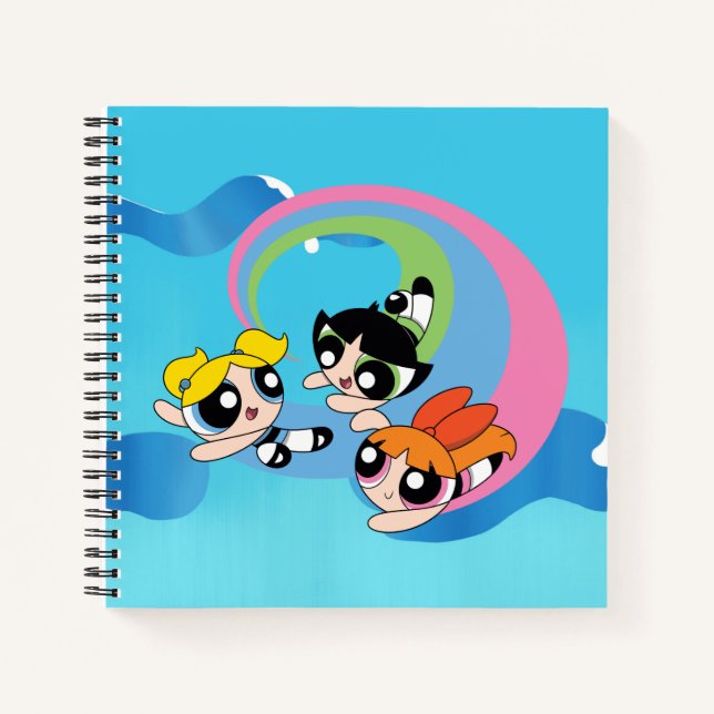 Cuaderno Chicas poderosos vuelan por el cielo (Anverso)