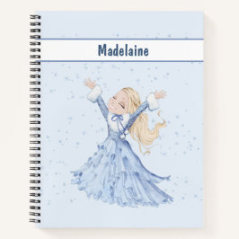 Cuaderno Chicas Princesas de Invierno Azul Personal