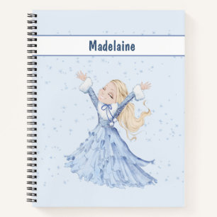 Cuaderno Chicas Princesas de Invierno Azul Personal