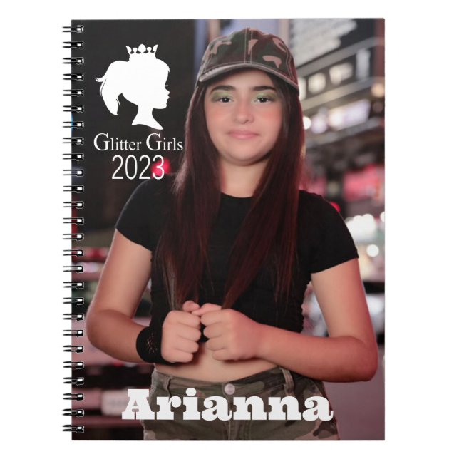 Cuaderno Chicas purpurinas Arianna Portátil de fotografía e (Frente)