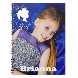 Cuaderno Chicas purpurinas Brianna Spiral Notebook