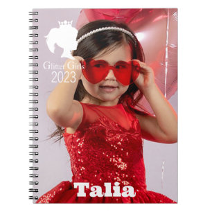 Cuaderno Chicas purpurinas Talia Spiral Photo Notebook
