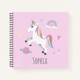 Cuaderno Chicas recortan escuela infantil rosa mágica de un