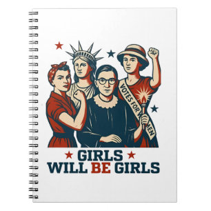 Cuaderno Chicas serán el feminismo Chica Empoderamiento de 