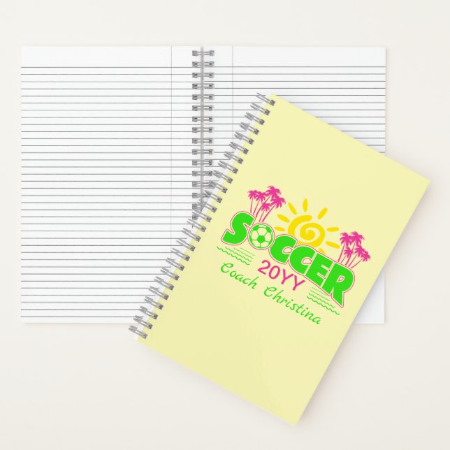 Cuaderno Chicas Soccer Sunshine Palm Trees (Interior)