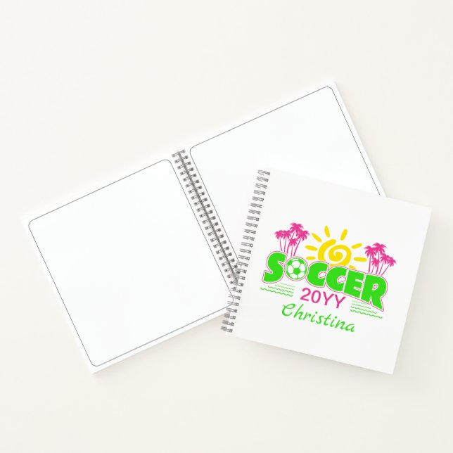 Cuaderno Chicas Soccer Sunshine Palm Trees (Interior)