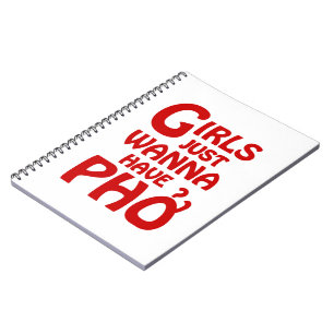 Cuaderno Chicas Solo Quieren Tener Phở