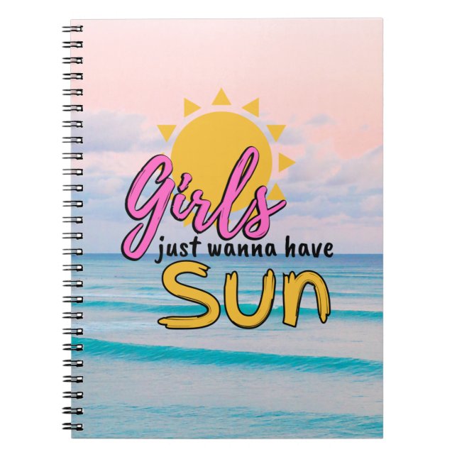 Cuaderno Chicas solo quieren tener Sun Beach (Frente)
