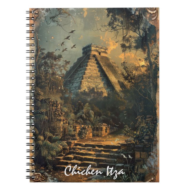 Cuaderno Chichen Itza México Viajes de arte (Frente)