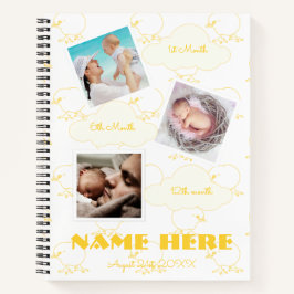 Cuaderno Chick 1ᵉʳ cumpleaños Baby Milestone Guest book