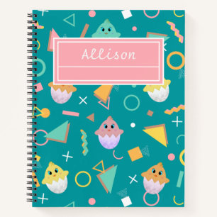 Cuaderno Chick de bebé verde