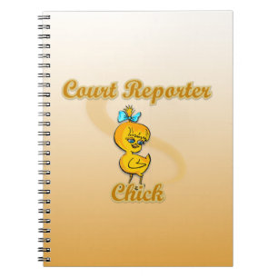 Cuaderno Chick de reportero judicial