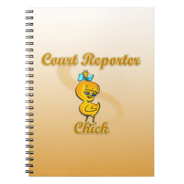 Cuaderno Chick de reportero judicial (Frente)